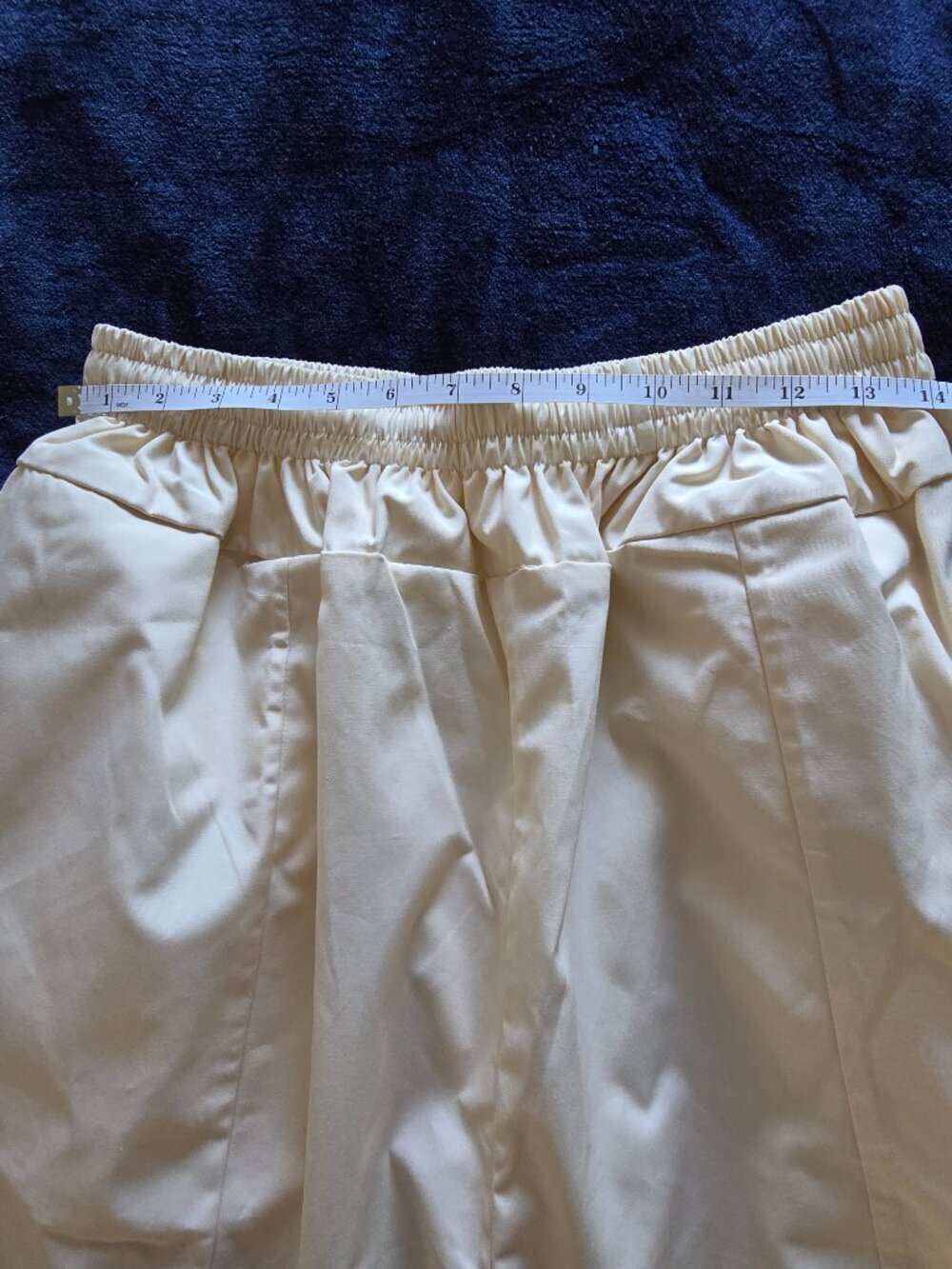 Once Upon A Time Cream Balloon Leg Pull-On Pants | Elastic Waist | Avant-Garde - Picture 8 of 10